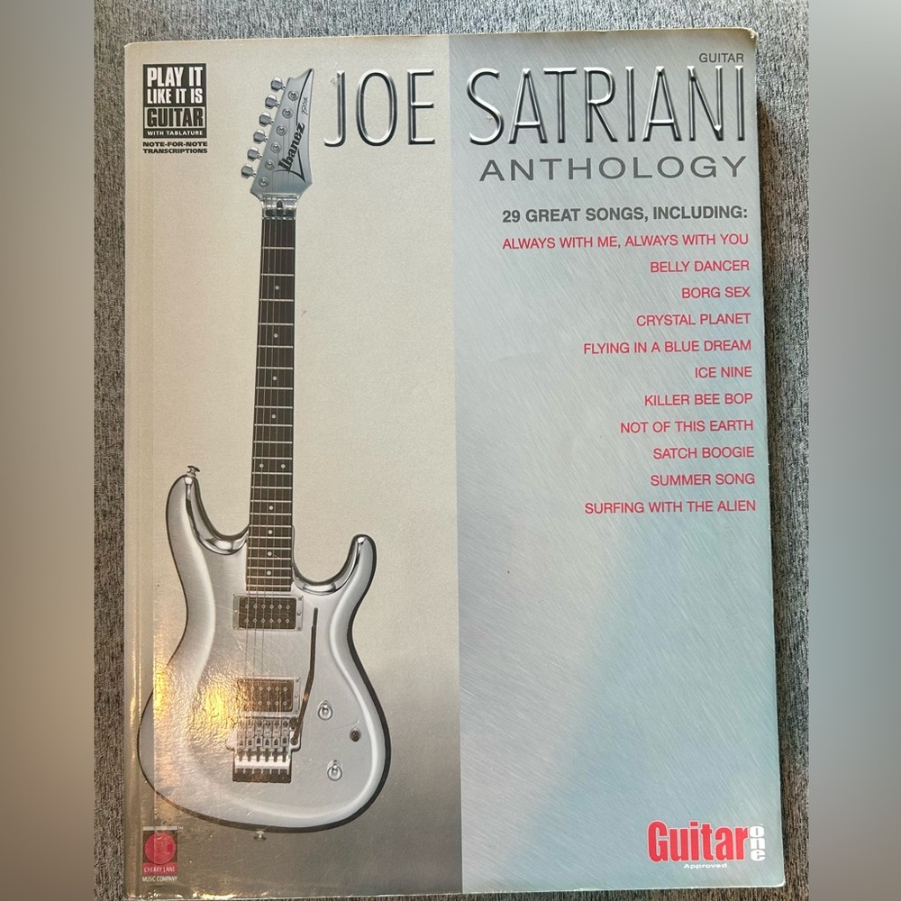 Joe Satriani Anthology Guitar Sheet Music Paperback